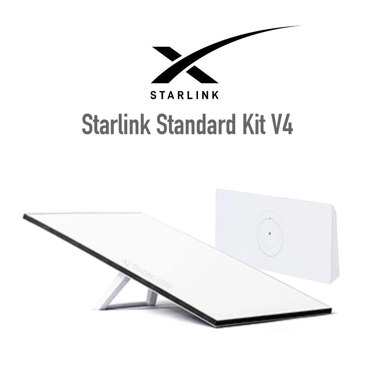 Starlink Standard Kit V4 Routeur Wi-Fi AC bande V4 et antenne parabolique haut débit