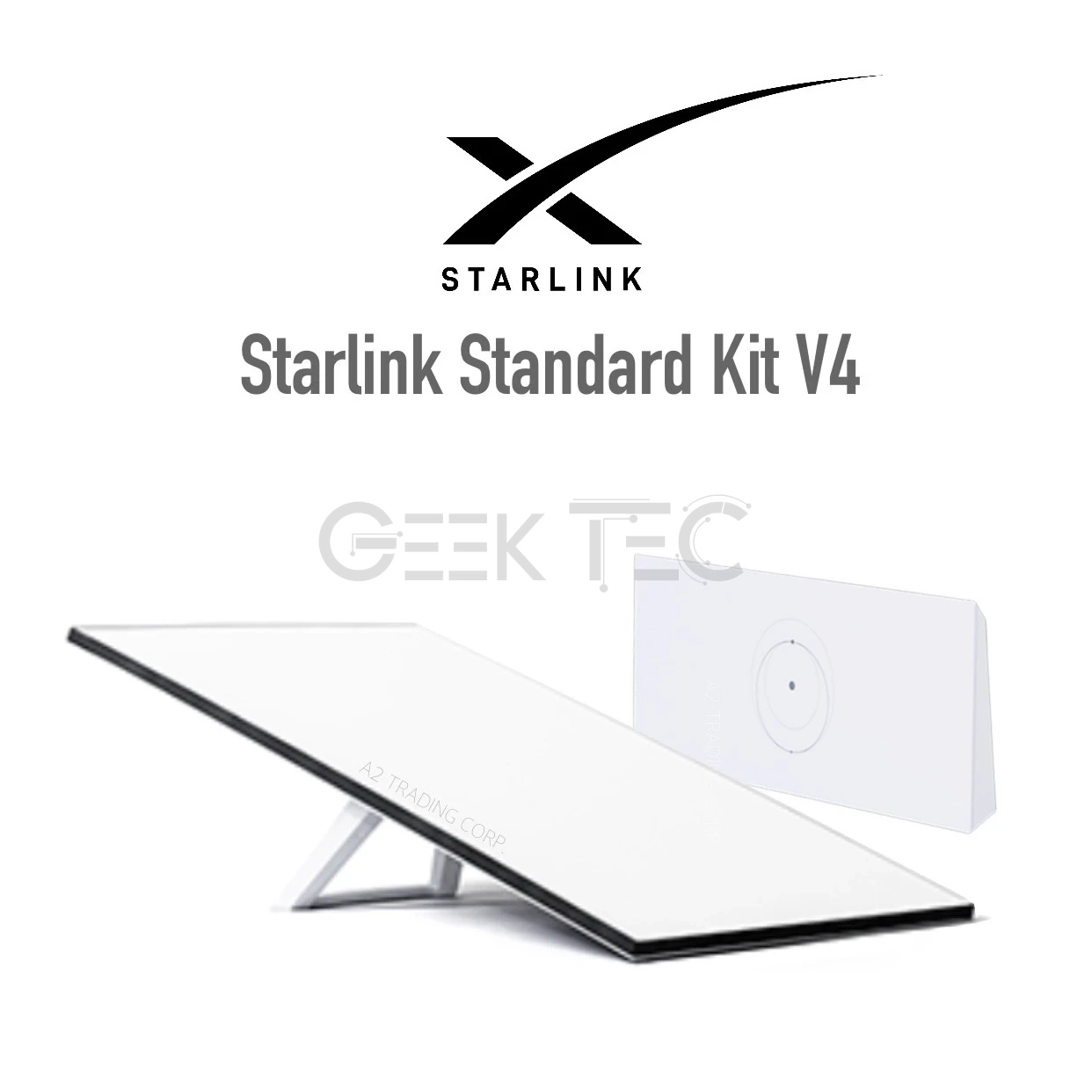Starlink Standard Kit V4 Routeur Wi-Fi AC bande V4 et antenne parabolique haut débit
