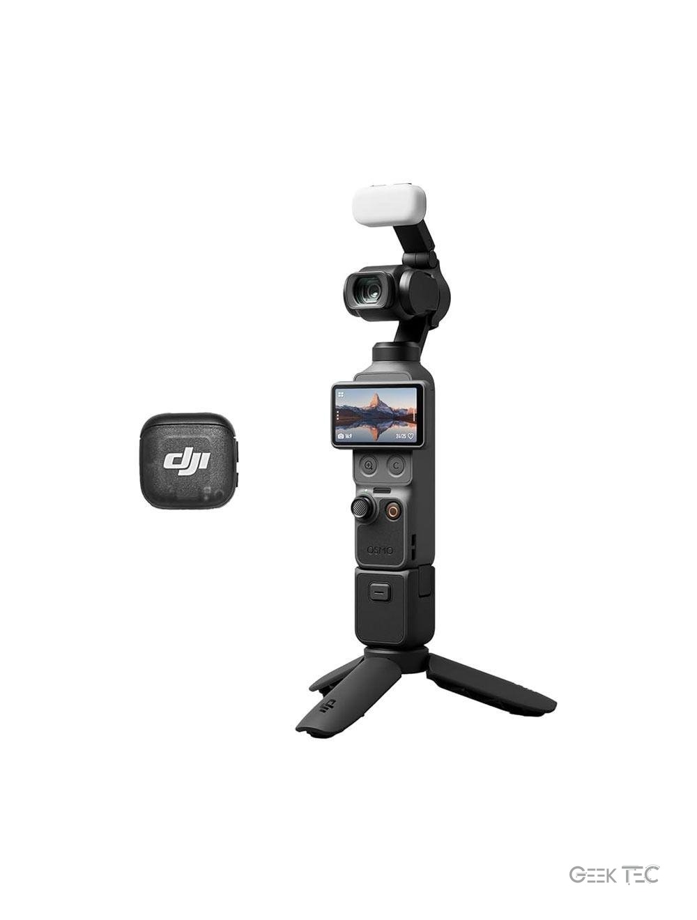 DJI Osmo Pocket 4 Creator Combo – Caméra gimbal 1 pouce 4K/240fps avec DJI Mic 3