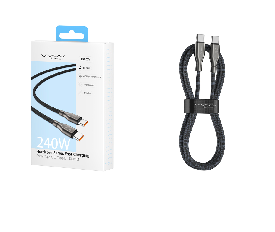 Câble de charge rapide Type-C vers Type-C 240 W 3M